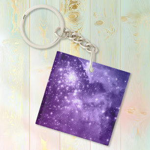 Llavero Estrellas de Magia Púrpura