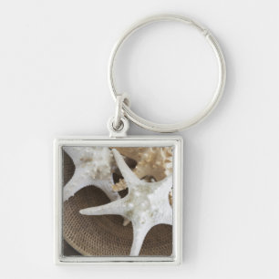 Llavero Estrellas de mar en una cesta