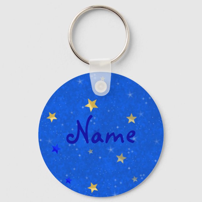 Llavero Estrellas de oro del cielo azul (Anverso)