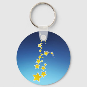 Llavero Estrellas en caída amarilla