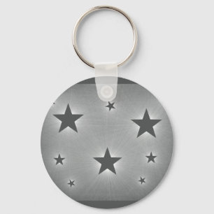 Llavero Estrellas en la cadena de cielo nocturno, gris osc