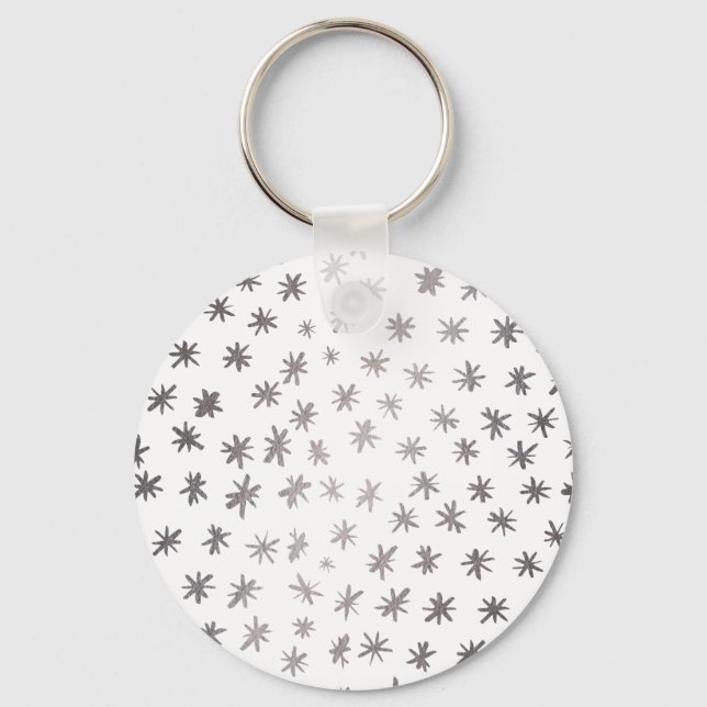Llavero Estrellas metálicas - plata (Anverso)