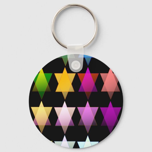 Llavero Estrellas multicolores de David (Anverso)