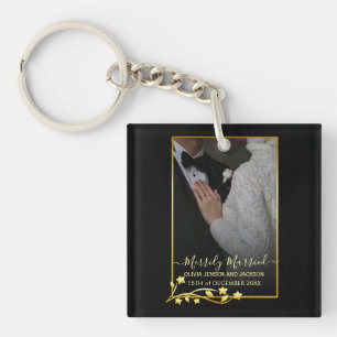 Llavero Estrellas nocturnas de oro foto de Boda de Navidad