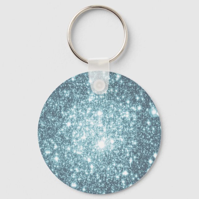 Llavero Estrellas verde azuladas (Anverso)