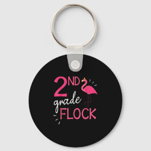 Llavero Estudiante de Flamingo Senior Feliz Segundo Grado