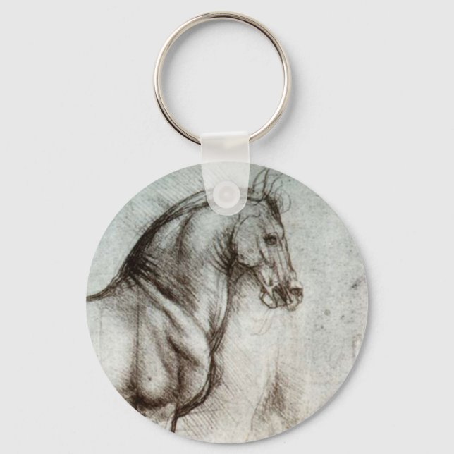 Llavero Estudio de caballos (Anverso)