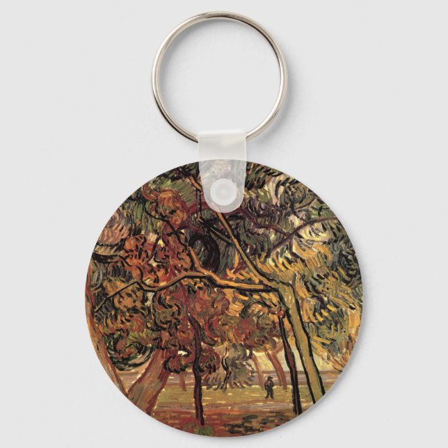 Llavero Estudio de Pinos por Vincent van Gogh (Anverso)