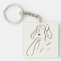 Estudio simple - bosquejo de una mujer
