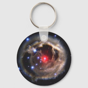 Llavero estupendo rojo de la estrella gigante