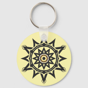 Llavero Eterna armonía Mandala — Geometría divina en oro