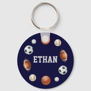 Llavero Ethan World of Sports Key Chain - Azul