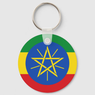 llavero etíope de la bandera del የኢትዮጵ