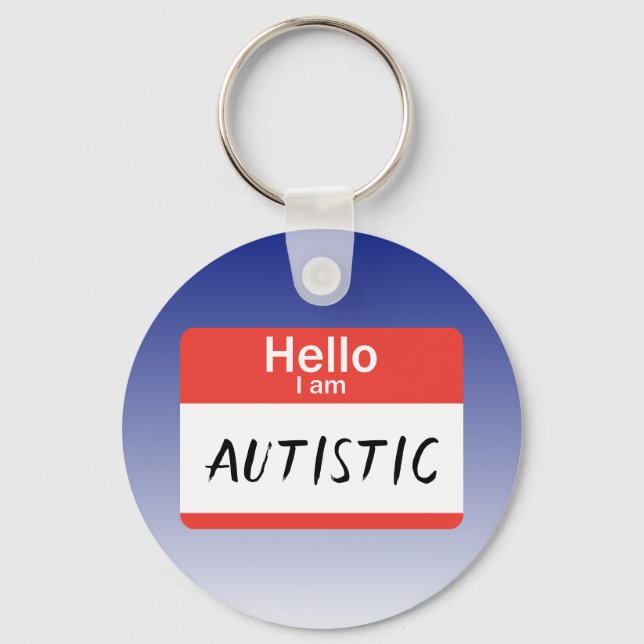 Llavero Etiqueta Autista (Anverso)