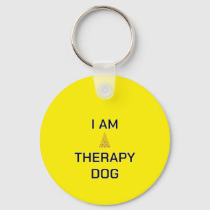 Llavero Etiqueta con nombre de perro personalizada Therapy