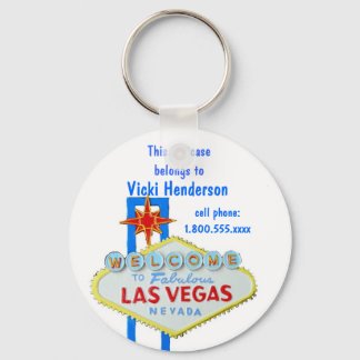 Llavero Etiqueta de bolsa maletín Las Vegas Rótulo