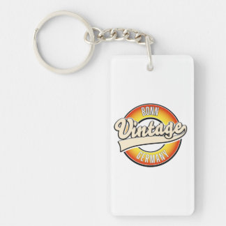Llavero Etiqueta de camiseta con logotipo de estilo vintag