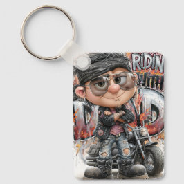 Llavero Etiqueta de chopper para papá motociclista