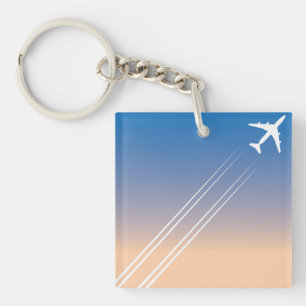 Llavero Etiqueta de clave acrílica CONTRAIL