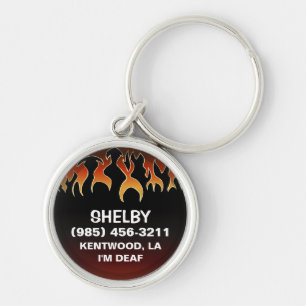 Llavero Etiqueta de la identificación del mascota - llama