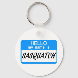 Llavero Etiqueta de nombre de Hello Sasquatch