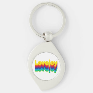 Llavero Etiqueta de nombre Lovejoy para capas de arcoiris