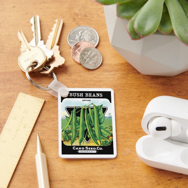 Llavero Etiqueta de paquete de semillas de cosecha de vint (Escritorio )