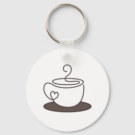 Llavero Etiqueta de taza de café