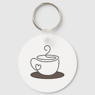Llavero Etiqueta de taza de café