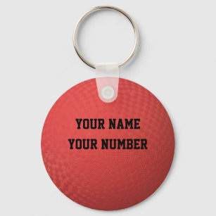 Llavero Etiqueta del ID de la cadena de claves Kickball su