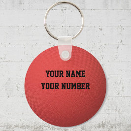 Llavero Etiqueta del ID de la cadena de claves Kickball su