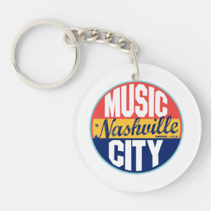 Llavero Etiqueta del vintage de Nashville
