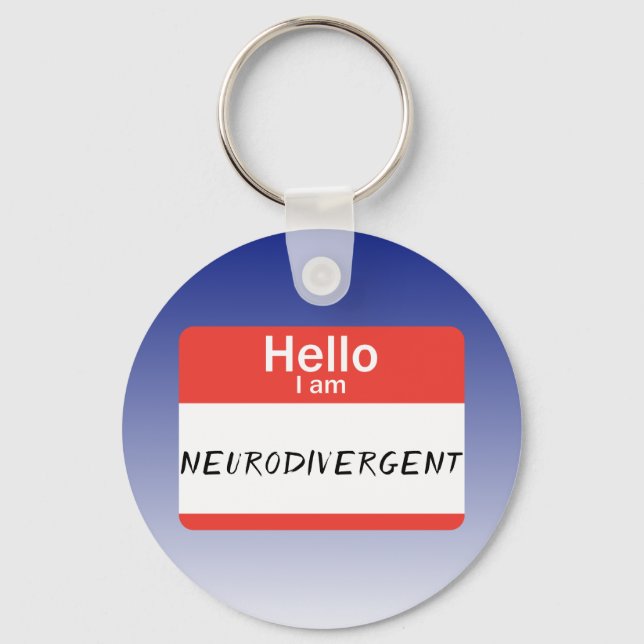 Llavero Etiqueta Neurodivergente (Anverso)