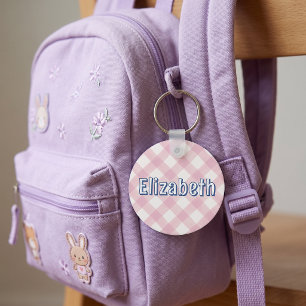 Llavero Etiqueta personalizada para bolso escolar de niña