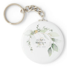 Eucalipto verde y dorado moderno