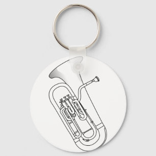 Llavero Euphonium Redwork