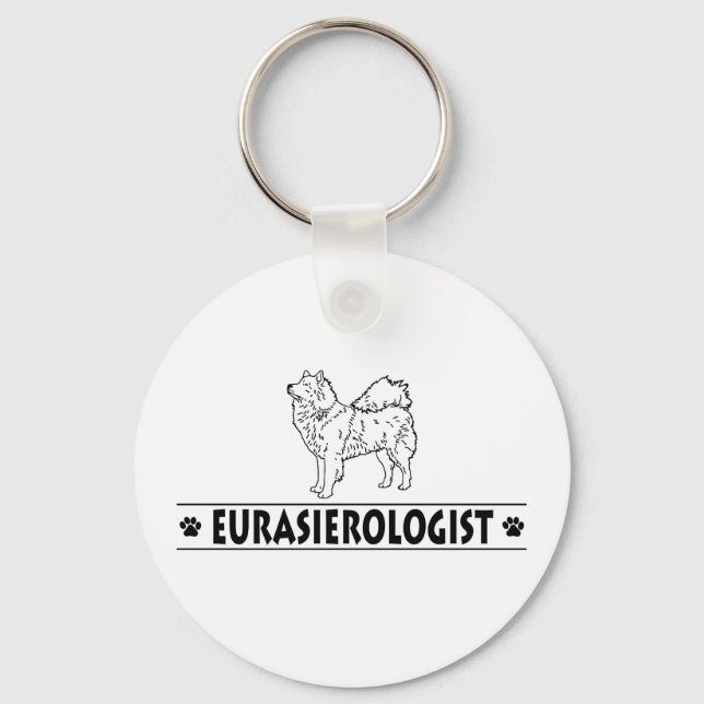 Llavero Eurasier cómico (Anverso)