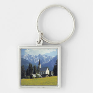 Llavero Europa, Austria, Gosau. La aguja de la iglesia