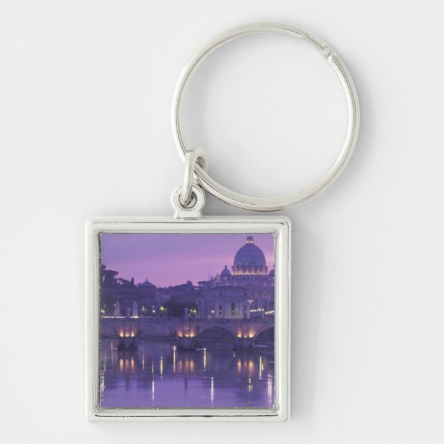 Llavero Europa, Italia, Roma. San Pedro y Ponte Sant (Frente)
