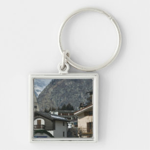 Llavero Europa, Italia, Valle d'Aosta, COURMAYEUR: Pueblo