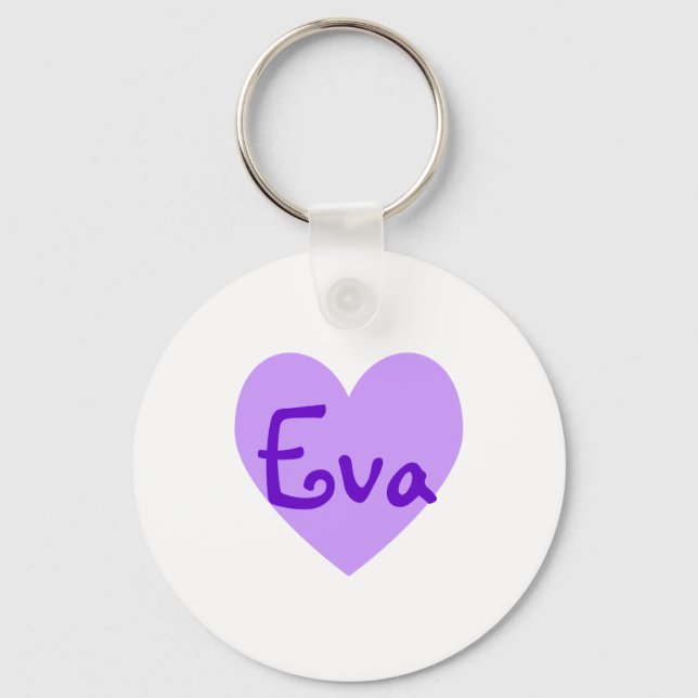Llavero Eva en morado (Anverso)