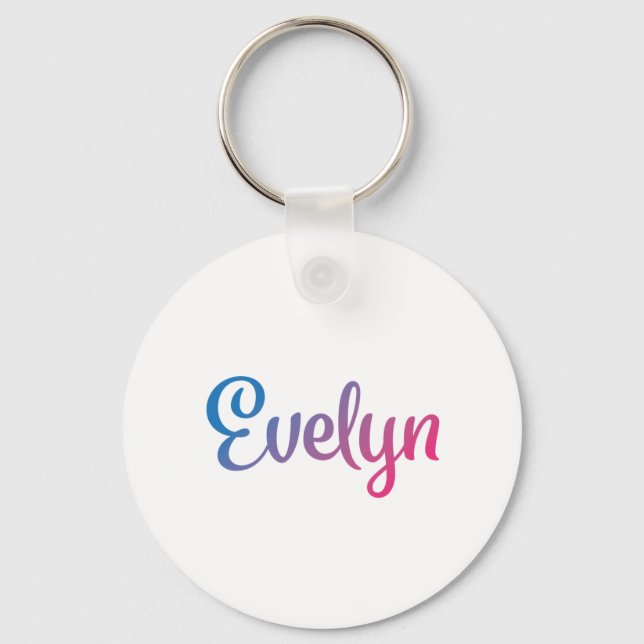 Llavero Evelyn Stylish Cursive (Anverso)