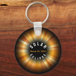 Llavero Evento estadounidense Eclipse solar 3/29/2025 NOMB