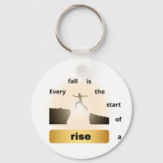 Llavero "Every Fall Is the Start of a Rise – Leap of Hope"
