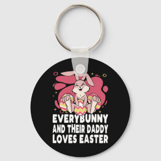Llavero Everybunny And Their Daddy Love Easter Bunny Famil