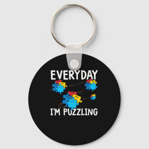 Llavero Everyday I'm Puzzling. Autism Awareness Month