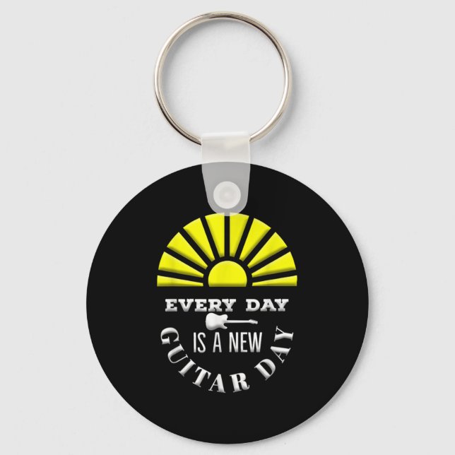 Llavero Everyday Is A New Guitar Day Funny Quote Guitarist (Anverso)