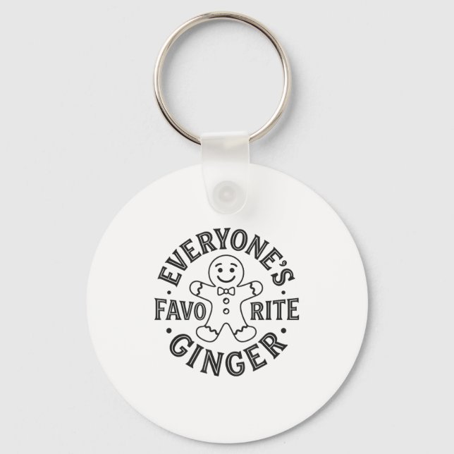 Llavero Everyone's Favorite Ginger T Funny Gingerbread Man (Anverso)