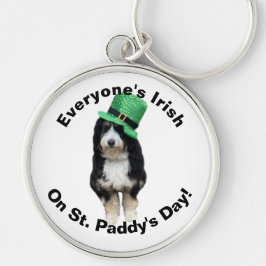 Llavero Everyone's Irish on St Paddy's Day cute dog photo