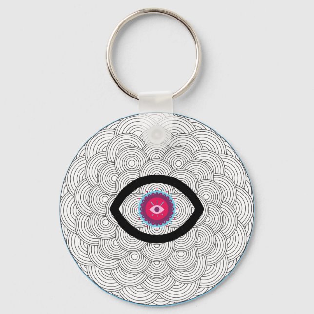 Llavero Evil Eye Art Keychain (Anverso)